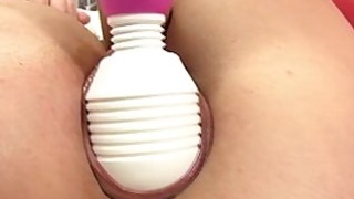 Tight juicy pussy toy stimulated