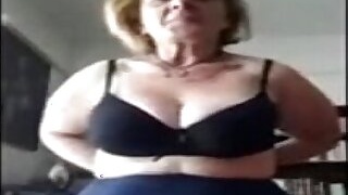 Fat Mature Landlady Strips on Webcam porn video More