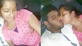 Goan babe sucking cock in car