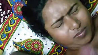 Husband cums on his Bengali face wifes after fuck
