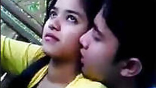Desi couple kissing in lonely place