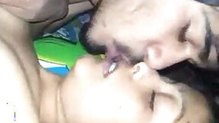 Indian couple deep kissing fuck