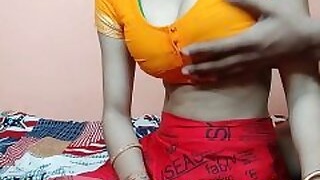 Indian bhabhi with big tits and her lover have a nice fuck at home