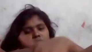 Super excited Indian aunty stretches XXX hollow with her fingers