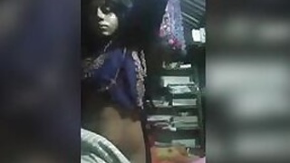 Horny Desi girl cries as she jerks off her tight wet pussy