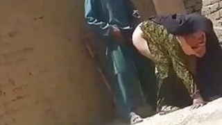 Hidden camera of Pakistani open air dehati sex leaked online