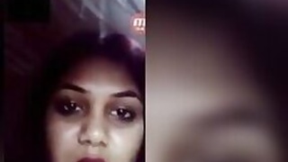 Beautiful Desi girl jerking off her young pussy on camera selfies