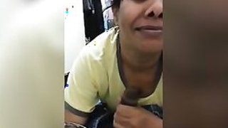 An episode of Bhabha giving a blowjob to her manager in the store