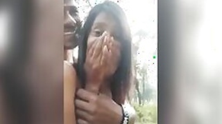 Desi Dehati lovers pose nude amateur selfies XXX clip outdoors