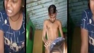 Joyful girl enjoys Desi's half-brother drilling her in XXX cancer