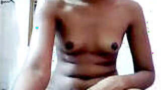 Desi Indian Girl with big tits Sucking her lover