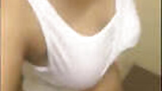 Indian girl with big tits shows off her body
