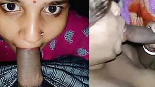 Desi's Wife Sucks Dick Naked Until She Cums