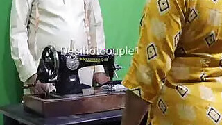 Indian tailor fucks Indian bhabha for free sewing