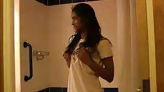 Desi Girl Dancing with Masturbation While Showering Full Hindi