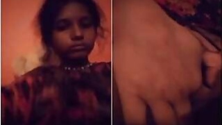 Pretty Indian Girl Shows Her Big Boobs And Masturbates Part 2