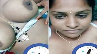 Hot Desi Bhabhi on camera With tits Part 1