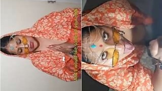 Super Horny NRI Bhabhi Gives Good Blowjob and Husband Cum On Her Face